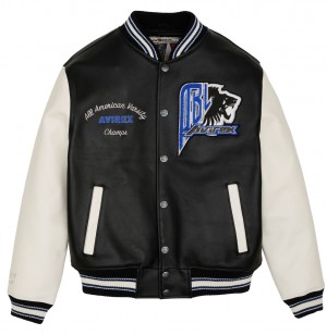 Avirex Black Lions Varsity Jacket Giacche Uomo Colorate | AJWBICO-92