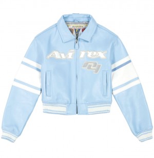 Avirex Cropped Legend Jacket Giacche Uomo Rosse Blu | LICQDMB-24