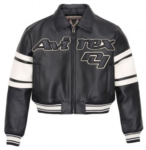 Avirex Cropped Legend Jacket Giacche Uomo Nere | DBQIFRN-58