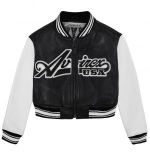 Avirex Cropped Script Jacket Giacca Donna Colorate | GPJEDVR-78
