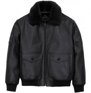 Avirex G-1 Bomber Jacket Giacche Uomo Nere | ENCGHQU-02