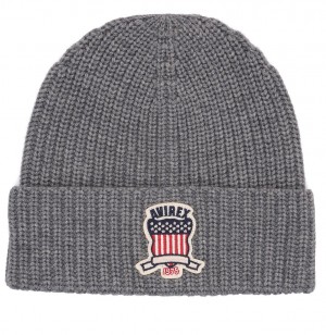 Avirex Icon Beanie Cappelli Uomo Grigie | AMBXIJS-83