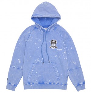 Avirex Icon Hoodie Felpa con Cappuccio Uomo Blu | XLKBQHP-24