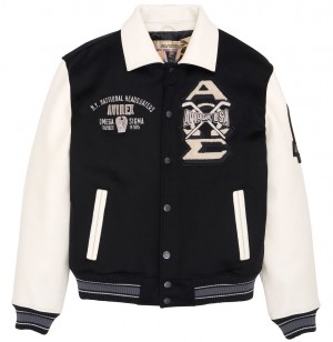 Avirex Omega Wool-leather Jacket Giacche Uomo Colorate | EZNXFTV-08