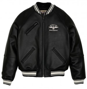 Avirex Stadium Jacket Leather Uomo Colorate | GDSAHXK-56