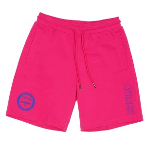 Avirex Stadium Short Pantaloncini Uomo Fucsia | FXICBHD-75