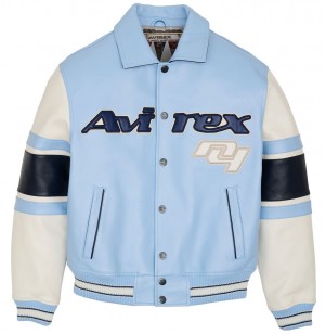 Avirex The Legend Jacket Giacche Uomo Rosse Blu | KUWHVNG-72