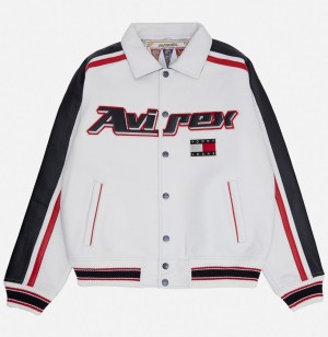 Avirex Tommy Jeans X Avirex Jacket Leather Uomo Colorate | SLFRIKY-75